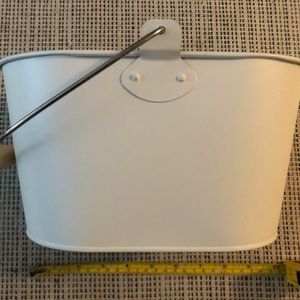 Metal bucket, brand new, approx. 5.5 inches H by 10 inches wide